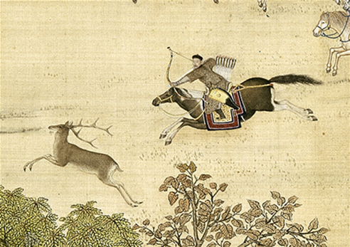 Giuseppe Castiglione (Lang Shining) Hunting Journey on Horseback (1740)