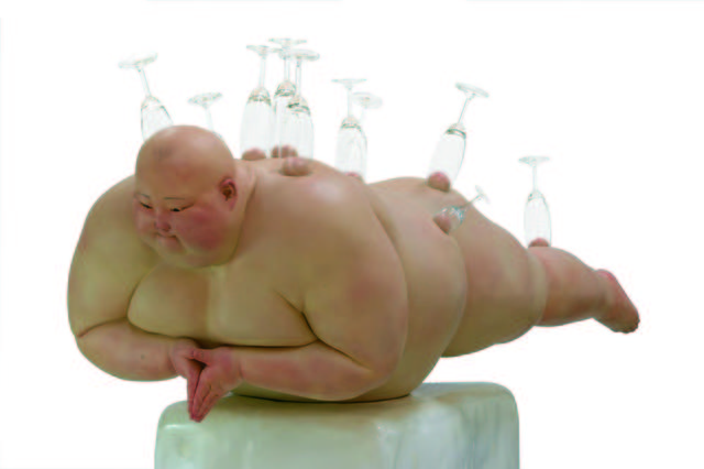 "Я знаю, но...", серия "Толстяки", Мо Боянь, скульптура, 2010      