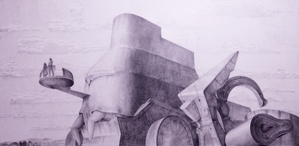 Тан Хуй. Серия "Площадь". Графика, инсталляция. 2010