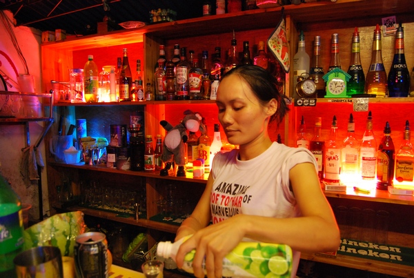 angry bartender