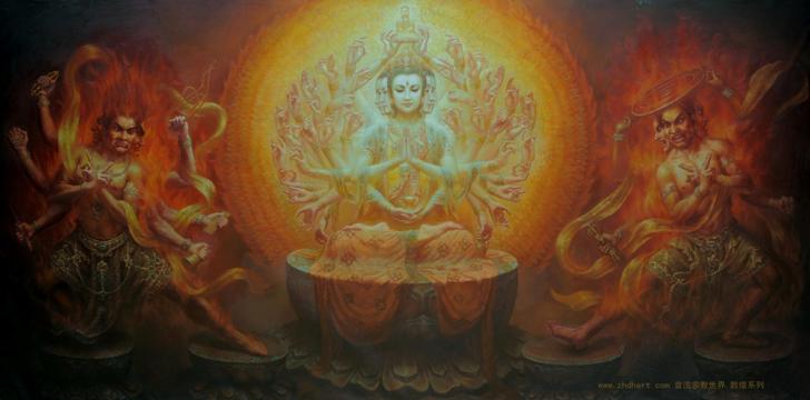 Картина Цзэн Хао (интересно сравнить с оригиналом фрески)