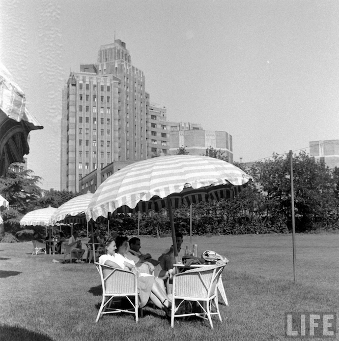 1949 Westerners at French Club, Jack Birns, Last Days of Old China LIFE archives