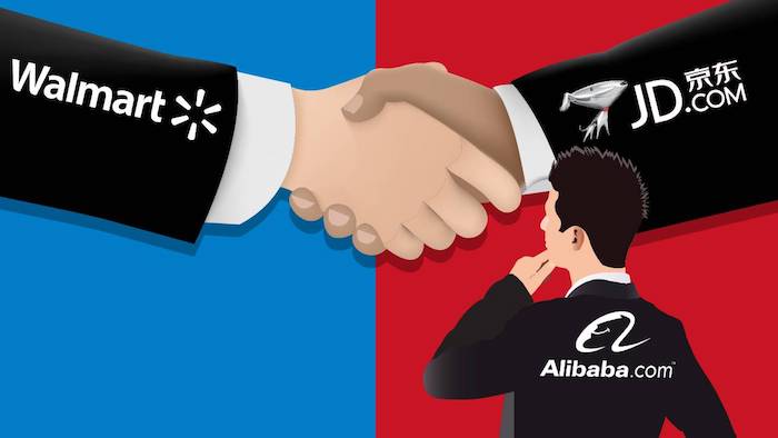JD, Walmart, Alibaba