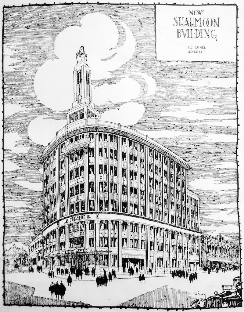 Архитектурный проект кинотеатра Капитоль (с) The China Architects and Builders Compendium (1927)