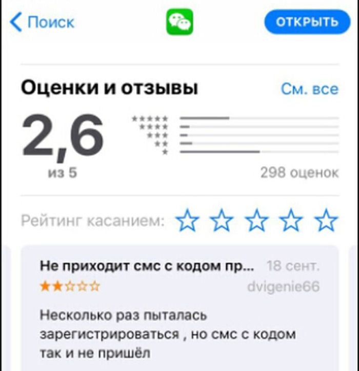 регистрация вичат в россии