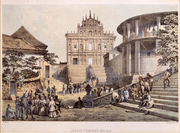 Картина Вильгельма Гейне, Макао в 1854 году